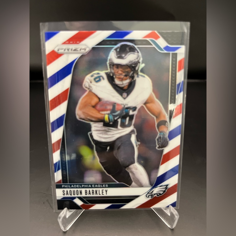 2024 Panini Prizm Red White Blue Saquon Barkley 232